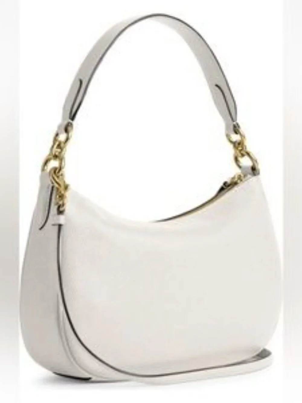 NWOT COACH Sutton Handbag/Crossbody in Chalk Polished Pebble Leather - Picture 3 of 14